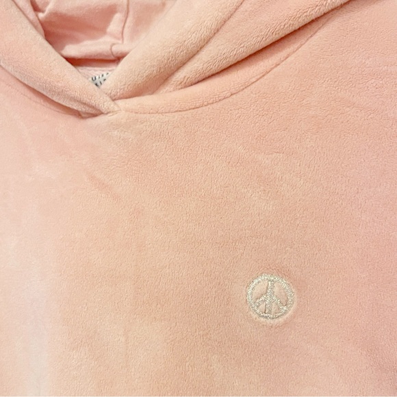 Gap Girls Pink Soft Velour Hoodie Size L - Picture 4 of 7